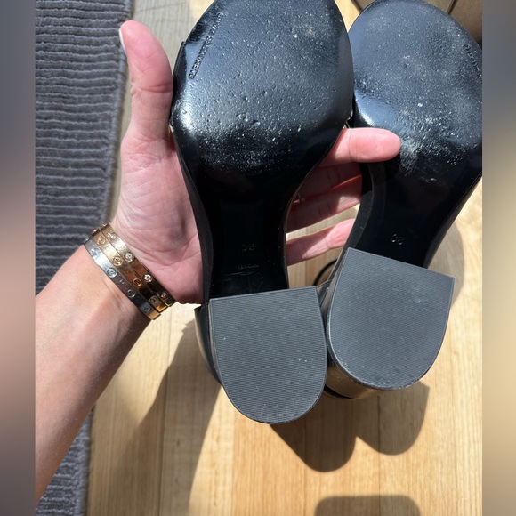 Alexander Wang Abby Black Block Heel Sandals - Picture 6 of 7